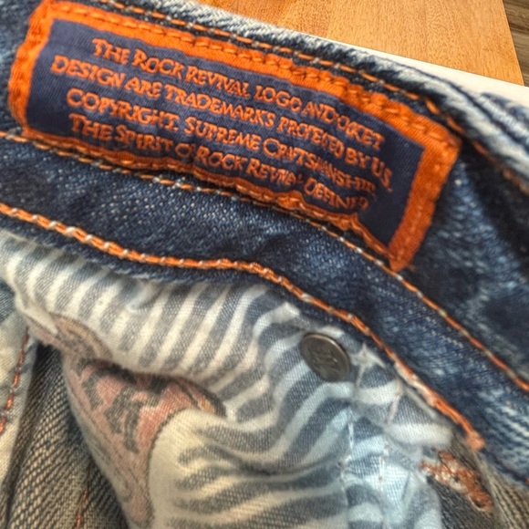 Rock Revival Chrissie Bootcut Jeans Womens 27 Y2K Embellished Bling - Picture 7 of 10